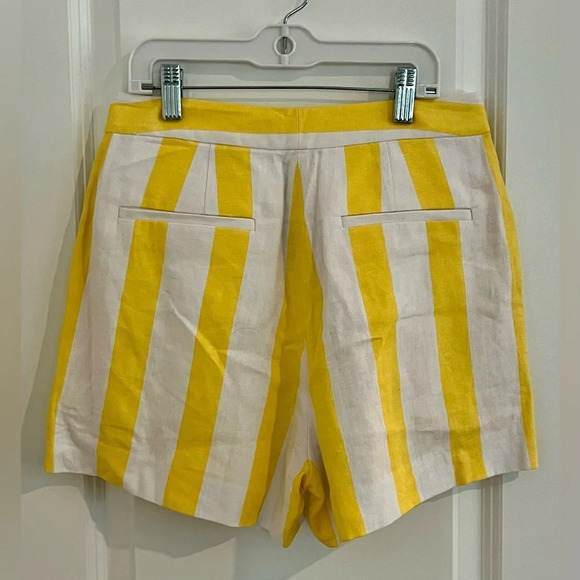 L'AGENCE Vittoria Striped High Waisted Shorts - Picture 7 of 8